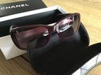 NIEUW” CHANEL”ORGINELE DAMES ZONNEBRIL BORDEAU LEDER MONTUUR, Ophalen of Verzenden