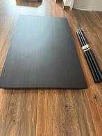 Tafel zwart ikea, Huis en Inrichting, Tafels | Eettafels, 100 tot 150 cm, Zo goed als nieuw, Vier personen, Rechthoekig