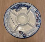 Borden met zeedieren decoratie, Gebruikt, Keramiek, Ophalen of Verzenden, Bord(en)