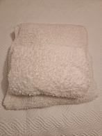 Zacht wit eenpersoons Teddy dekbedovertrek en kussensloop, Eenpersoons, Wit, Dekbedovertrek, Ophalen of Verzenden