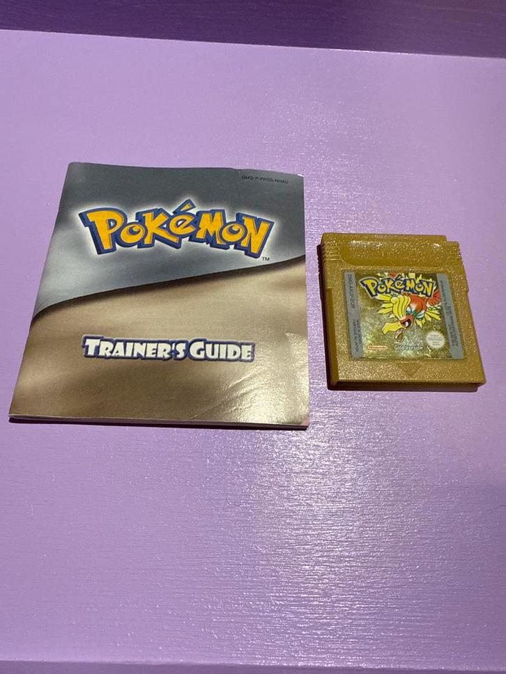 Pokémon Gold Version Gameboy + Boekje, Spelcomputers en Games, Games | Nintendo Game Boy, Gebruikt, Role Playing Game (Rpg), 1 speler