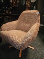 Draai fauteuil roze Ilona, Huis en Inrichting, Fauteuils, Ophalen of Verzenden, Nieuw, Leer, 50 tot 75 cm