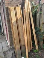 Schutting planken en hout, Doe-het-zelf en Verbouw, Hout en Planken, Geïmpregneerd, Gebruikt, Minder dan 25 mm, Ophalen of Verzenden