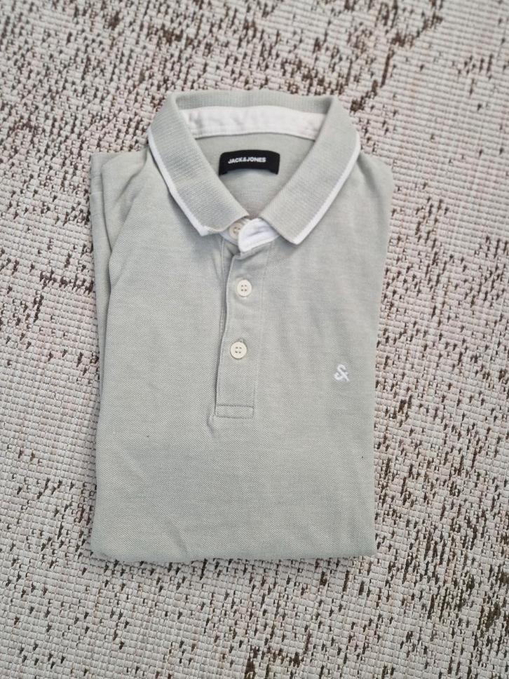 Polo Jack&Jones heren maat S lichtgroen, Kleding | Heren, Polo's, Zo goed als nieuw, Maat 46 (S) of kleiner, Groen, Ophalen of Verzenden