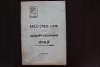 Zündapp 175S 1956 motorrad ersatzteil liste onderdelen boek, Motoren, Ophalen of Verzenden, Overige merken
