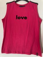 Mouwloos shirt fel roze zwarte letters Love Me Proloog XL, Proloog, Maat 46/48 (XL) of groter, Ophalen of Verzenden, Zo goed als nieuw
