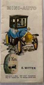 Mini auto E. Wittek  catalogus ziss models, Hobby en Vrije tijd, Modelauto's | 1:43, Ophalen of Verzenden, Zo goed als nieuw, Auto