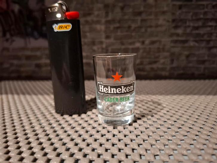 Heineken mini glaasje! 4.5cm lager beer, zeldzaam, Verzamelen, Biermerken, Zo goed als nieuw, Glas of Glazen, Heineken, Ophalen of Verzenden