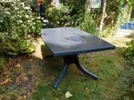 Mooie tuintafel, antraciet, 90 x 160 cm, Ophalen, Gebruikt, Rechthoekig, Aluminium