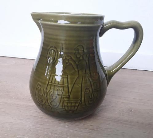 Vintage (melk) kan Goedewaagen Gouda Holland, groen, 16cm, Huis en Inrichting, Keuken | Servies, Zo goed als nieuw, Overige typen