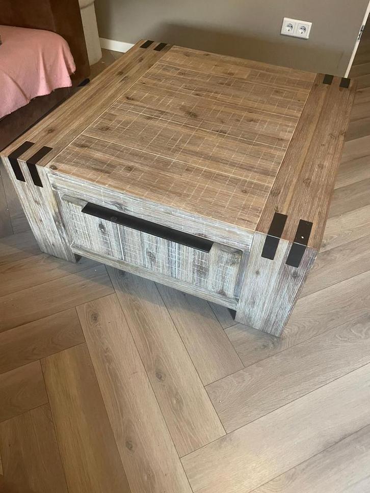 Salontafel met lades, Huis en Inrichting, Tafels | Salontafels, Zo goed als nieuw, Minder dan 50 cm, 50 tot 100 cm, 50 tot 100 cm