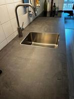 NIEUW! Ikea Ekbacken aanrechtblad betonlook + spoelbak, Nieuw, Minder dan 100 cm, 200 cm of meer, Grijs