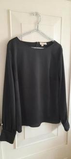 La Dress mooie diepzwarte blouse met knoopjes aan mouwen XL, Verzenden, Zwart, La Dress, Maat 46/48 (XL) of groter