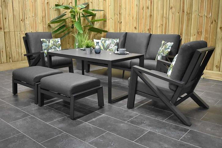 Carini Loungeset 3 Zitsbank en 2 Lounge Tuinstoelen SHOWROOM, Tuin en Terras, Tuinsets en Loungesets, Zo goed als nieuw, Loungeset