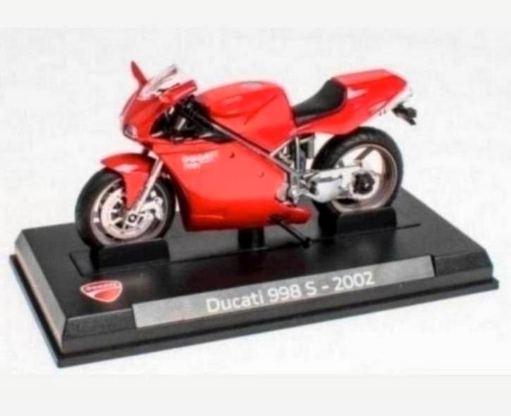 Aanbieding ATLAS Ducati 998 S 136hp rood 1:24 nieuw in doos, Hobby en Vrije tijd, Modelauto's | 1:24, Nieuw, Motor, Overige merken