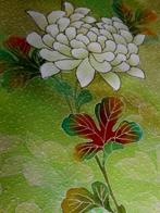 Lichtgroene kimonozijde Yuzen 100-170x36cm handgeschilderd, Hobby en Vrije tijd, Verzenden, Zo goed als nieuw, 30 tot 120 cm, 30 tot 200 cm