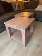Bijzet tafels, Huis en Inrichting, Tafels | Bijzettafels, Minder dan 55 cm, Zie foto's, Vierkant, Zo goed als nieuw