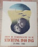 Affiche - Steun de inzamelactie - 1945 -46 / Bevrijding, Boeken, Ophalen of Verzenden, Tweede Wereldoorlog, Gelezen