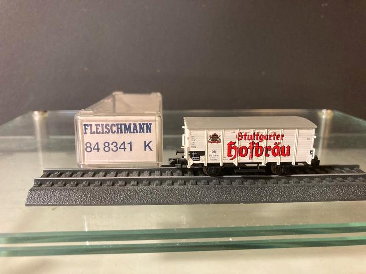 Fleischmann 84 8341K Wärmeschutzwagen ´Stuttgarter Hofbräu´, Hobby en Vrije tijd, Modeltreinen | N-Spoor, Zo goed als nieuw, Wagon