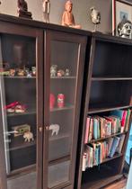 Vitrinekast en boekenkast, Huis en Inrichting, Kasten | Vitrinekasten, Ophalen, Glas, 50 tot 100 cm, 150 tot 200 cm