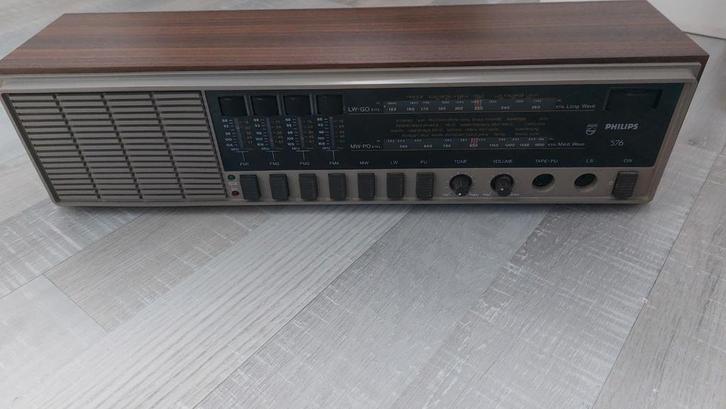 Vintage Philips Radio 576 - klassieker!, Audio, Tv en Foto, Radio's, Gebruikt, Radio, Ophalen of Verzenden