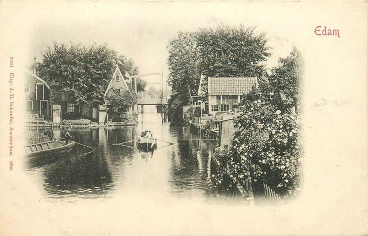 701027051 Edam, Verzamelen, Ansichtkaarten | Nederland, Noord-Holland, Voor 1920, Verzenden