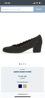 Gabor zwarte suede pump maat 39, Pumps, Zwart, Gabor, Ophalen of Verzenden