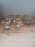 Leuke waxinehouders met touw, Ophalen of Verzenden, Zo goed als nieuw, Overige materialen, Bruin