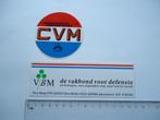 sticker Defensie vakbond leger oud Amersfoort cvm vbm retro, Verzamelen, Stickers, Overige typen, Zo goed als nieuw, Verzenden