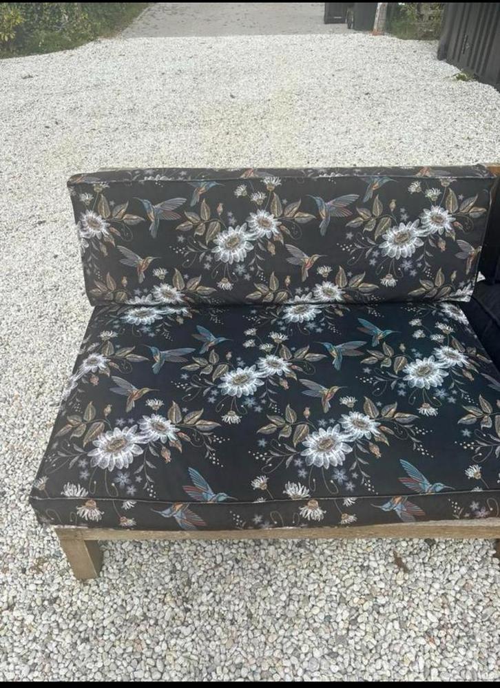 Zitbanken van Karwei, Tuin en Terras, Tuinsets en Loungesets, Gebruikt, Hout, Ophalen of Verzenden