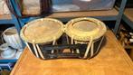 oude houten dubbele drum uit Afrika, Muziek en Instrumenten, Ophalen of Verzenden, Gebruikt, Trommel