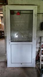 Gebruikte buitendeur in nette staat  228,5 cm bij 110,5 cm, Doe-het-zelf en Verbouw, Gebruikt, Buitendeur, Glas, 200 tot 215 cm