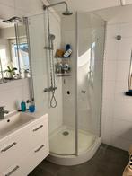 Sealskin douchewand + bak  90 x 90 cm + afvoer, Ophalen, Gebruikt, Chroom, Douche