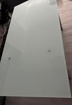 Mat Glazen tafel, Huis en Inrichting, Tafels | Eettafels, Gebruikt, 100 tot 150 cm, Ophalen of Verzenden, Vijf personen of meer