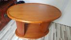 Ovale grenen salontafel, Ophalen, 100 tot 150 cm, 50 tot 75 cm, 50 tot 100 cm