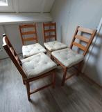 Ikea eetkamerstoelen, Ophalen, Bruin, Zo goed als nieuw, Vier