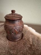 Houten potje met deksel / tabakspot, Ophalen of Verzenden