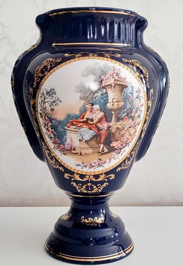 Vintage Fijne Porseleinen FRAZARTE CLASSIC grote vaas, Antiek en Kunst, Antiek | Vazen, Ophalen of Verzenden