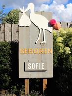 Geboortebord ooievaar, Eén persoon