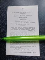 Bidprentje Zevenaar Breda Cornelia Hetterscheid 1883 1966, Ophalen, Bidprentje