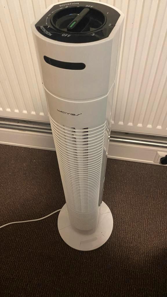 Witte Torenventilator - Verkoeling voor de Zomer!, Witgoed en Apparatuur, Ventilatoren, Zo goed als nieuw, Torenventilator, Ophalen