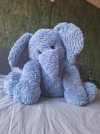 Grote blauwgrijze knuffelolifant - decoratie, Ophalen of Verzenden, Zo goed als nieuw, Olifant