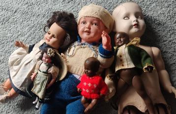 Lotje oude /antieke poppen 12,50 beschikbaar voor biedingen