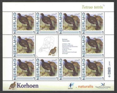 Postzegels Vogels in Nederland: Korhoen, Postzegels en Munten, Postzegels | Nederland, Postfris, Na 1940, Ophalen of Verzenden