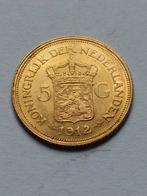 gouden 5 gulden 1912, Postzegels en Munten, Munten | Nederland, Ophalen of Verzenden, Koningin Wilhelmina, 5 gulden
