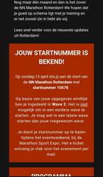 Marathon Rotterdam, Tickets en Kaartjes, Eén persoon