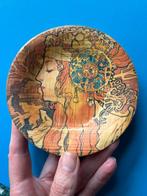 Vier bamboe schaaltjes, Mucha, art nouveau, Ophalen of Verzenden