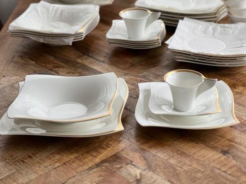Villeroy & Boch - New Wave Premium Gold - 6 persoons, Huis en Inrichting, Keuken | Servies, Zo goed als nieuw, Bord(en), Overige stijlen