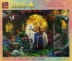 Puzzel Princess and the unicorn 1000 stukjes King, Ophalen of Verzenden, 500 t/m 1500 stukjes, Zo goed als nieuw, Legpuzzel