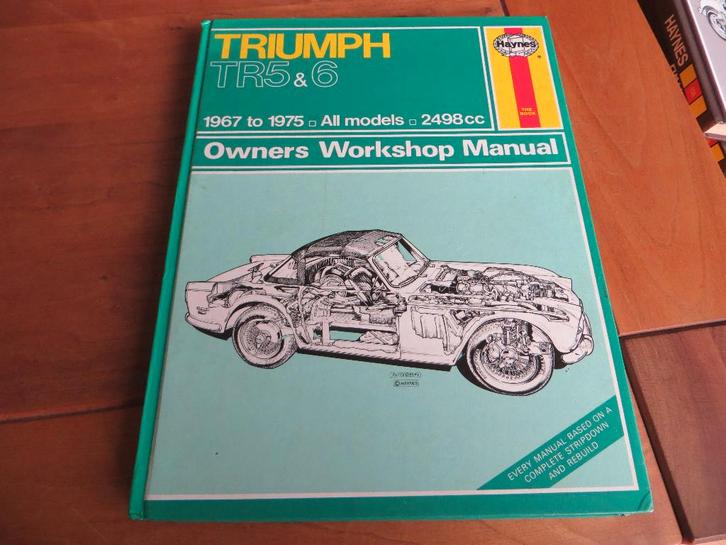 Haynes workshop manual Triumph TR5, Triumph TR6 1967-1975, Auto diversen, Handleidingen en Instructieboekjes, Ophalen of Verzenden